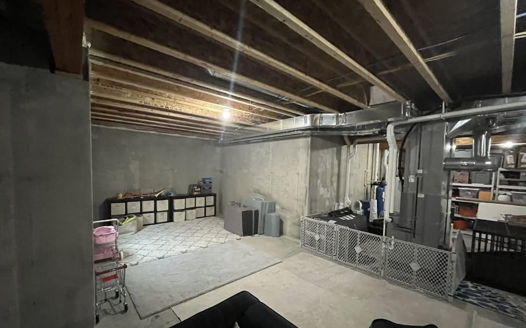 Before: Dark basement