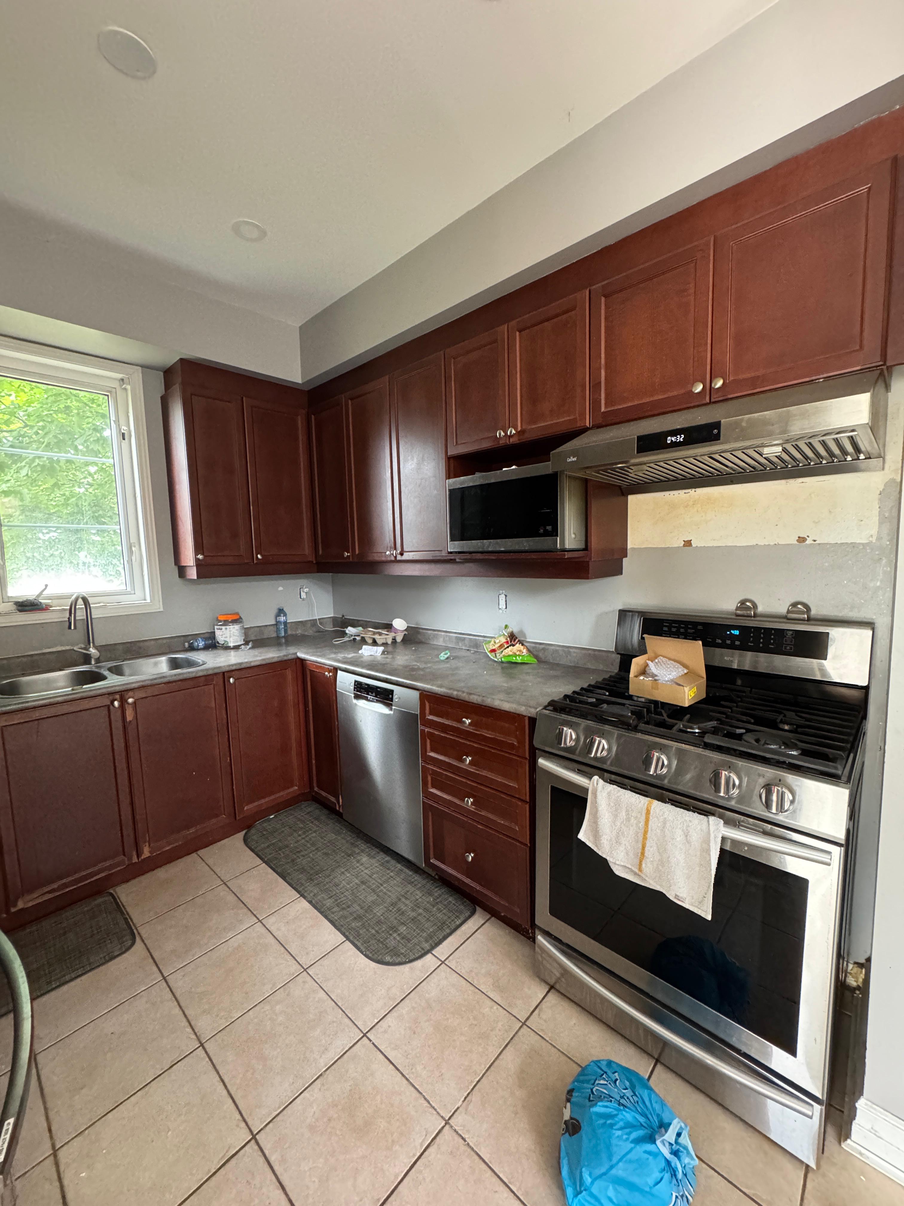 Before: Dark basement